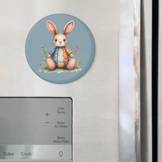 Imã Casinha de Coelho de Patchwork Caprichoso Bosque F (In Situ (Fridge))