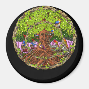 Imã Casinha de Gnomos da Floresta Cottagecore Goblinco