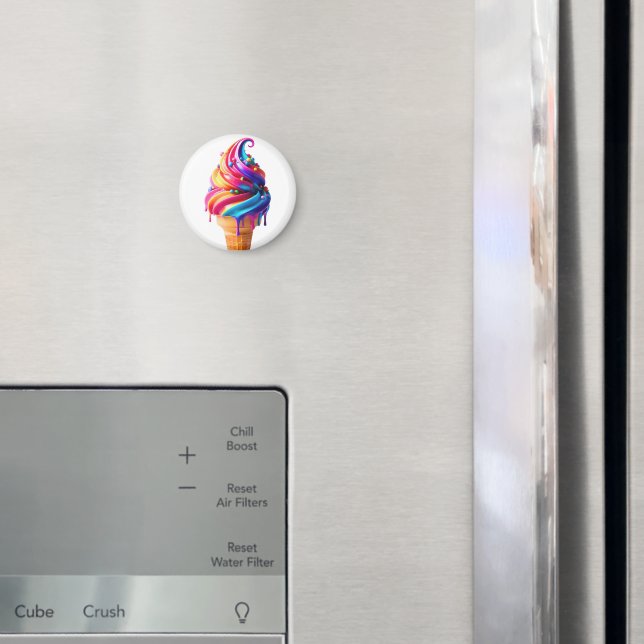 Imã Casquinha de sorvete clássico da SlipperyJoe  (In Situ (Fridge))