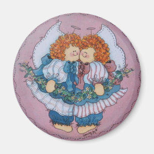 Imã Cassie e ímã do anjo dos gêmeos de Clarissa