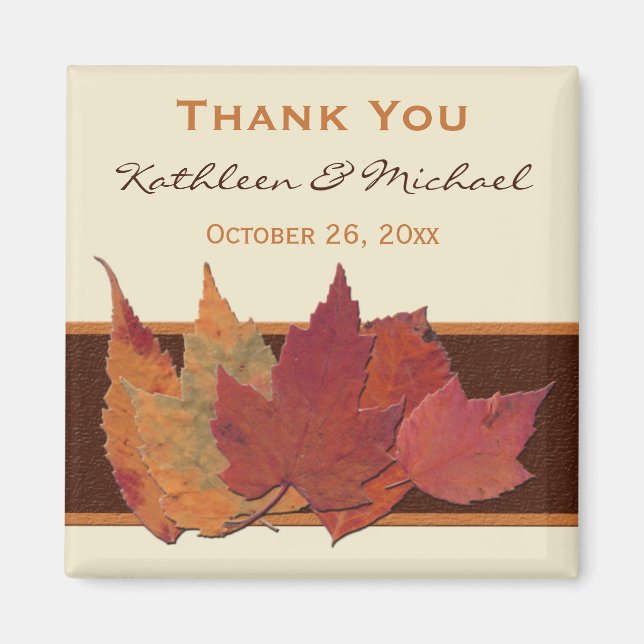 Imã Castanho Laranja, Feriado, Folhas Secas, Favor do  (Frente)