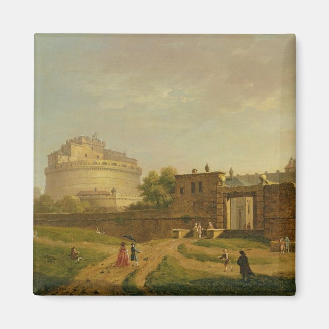 Imã Castel Sant'Angelo, Roma, 1776 (petróleo na canvas (Frente)