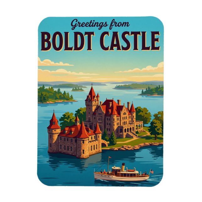 Ímã Castelo Boldt EUA (Vertical)