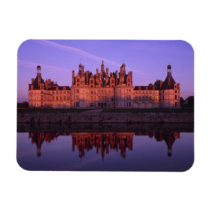 Ímã Castelo Chambord ao pôr do sol, Vale do Loire, Fra