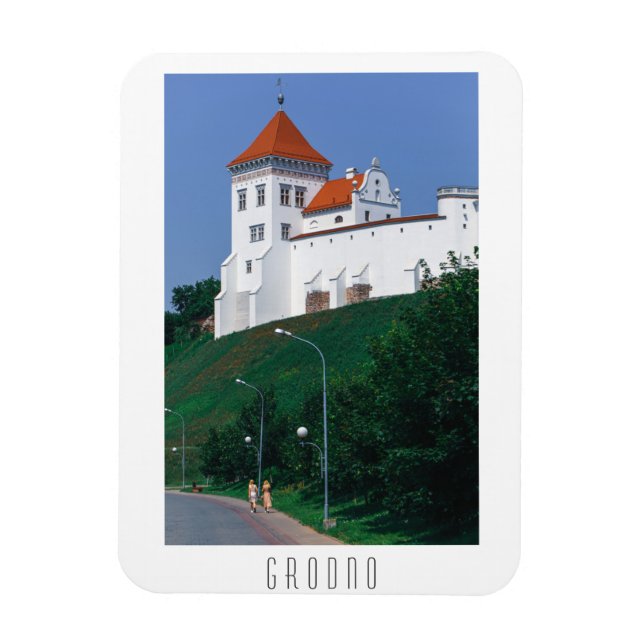 Ímã Castelo de Arquitetura da Cidade de Belarus Grodno (Vertical)