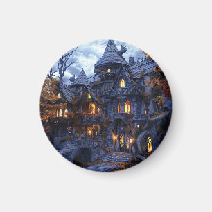 Imã Castelo de Bruxa Assustadora do Halloween