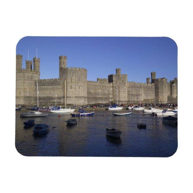Ímã Castelo de Caernarfon, Gwynedd, País de Gales (RF) (Horizontal)