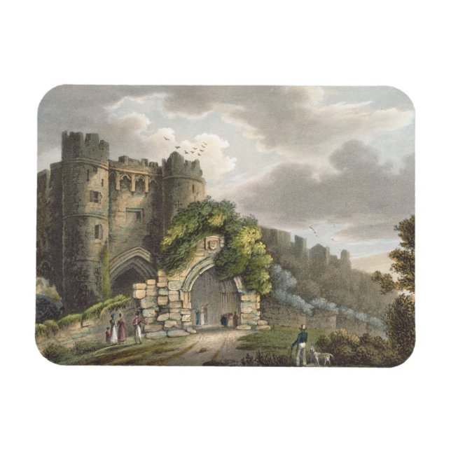 Ímã Castelo de Carisbrook, de 'A Ilha de Wight Illustr (Horizontal)
