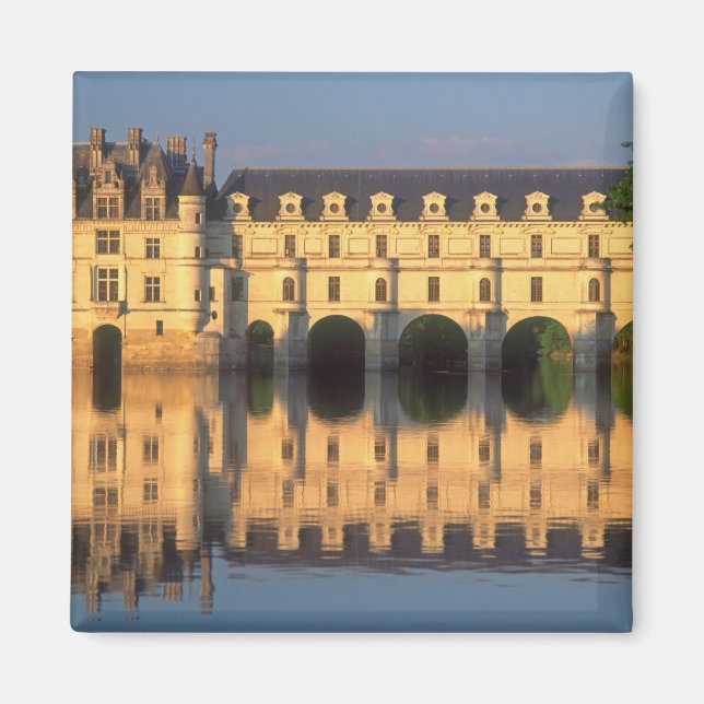 Imã Castelo de Chenonceau, Rio Cher, Loir-et-Cher, (Frente)