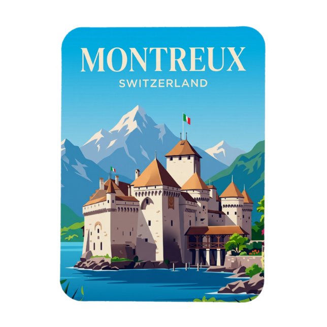 Ímã Castelo de Chillon Suíça (Vertical)