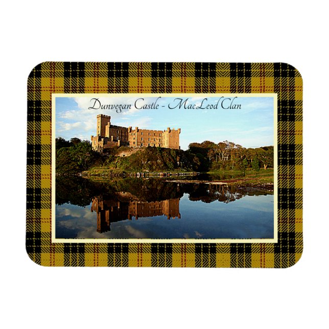 Ímã Castelo de Dunvegan para Clan MacLeod da Escócia (Horizontal)