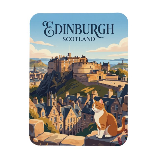 Ímã Castelo de Edimburgo Escócia (Vertical)