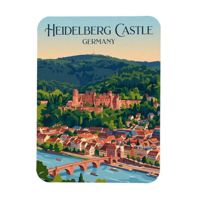 Ímã Castelo de Heidelberg Alemanha (Vertical)