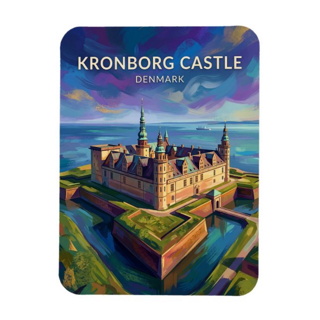 Ímã Castelo de Kronborg Dinamarca (Vertical)