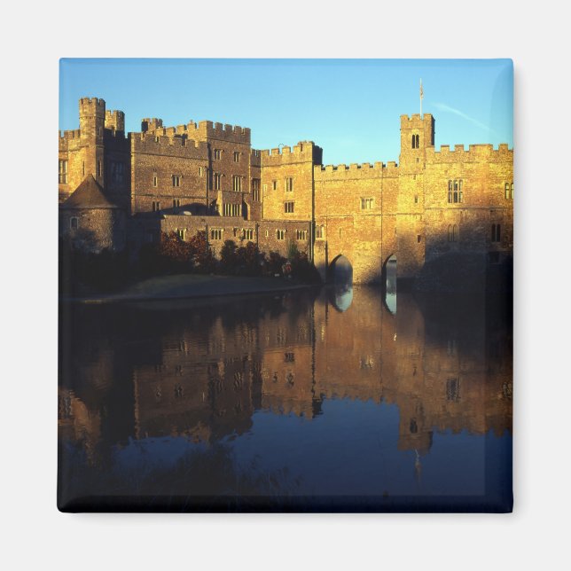 Imã Castelo de Leeds, século 12, fortaleza normanda e (Frente)