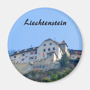 Imã Castelo de Liechtenstein em Vaduz Souvenir