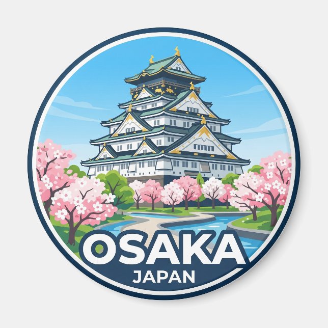 Imã Castelo de Osaka Japão (Frente)