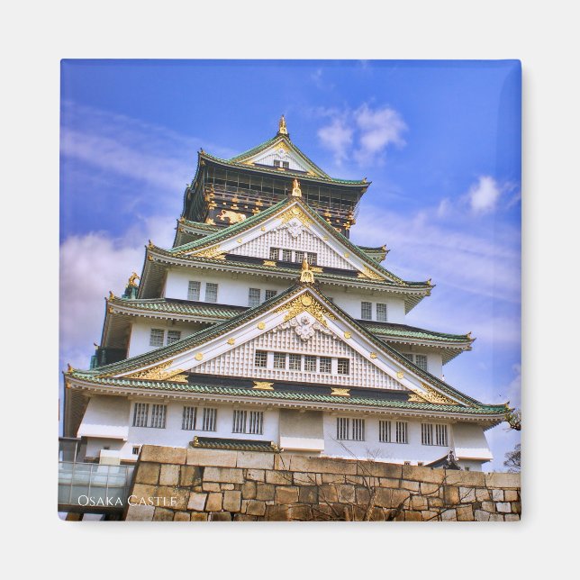 Imã Castelo de Osaka:Magnet Quadrado (Frente)