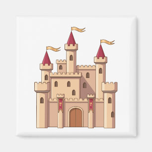 Imã Castelo de Princesa Real Medieval de Conto de Fada