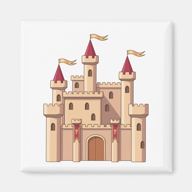 Imã Castelo de Princesa Real Medieval de Conto de Fada (Frente)