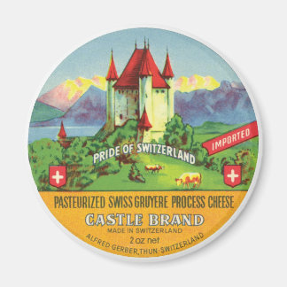 Imã Castelo de Suiça de queijo Gruyere suíço importado