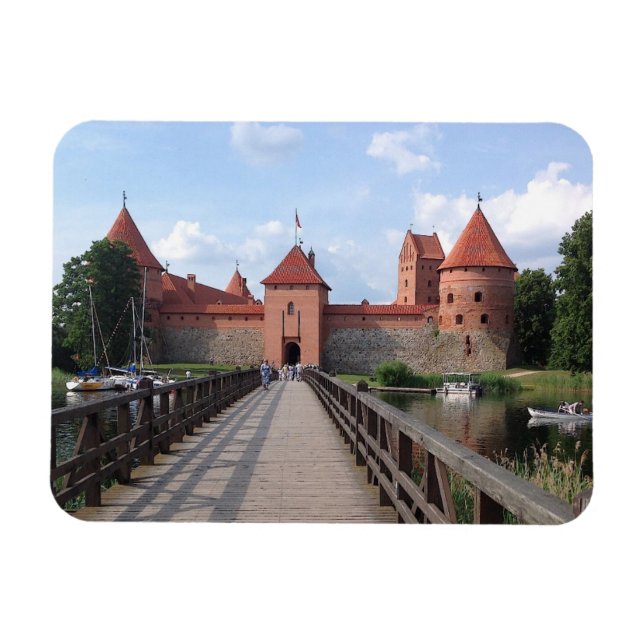 Ímã Castelo de Trakai Island - LITUÂNIA (Horizontal)