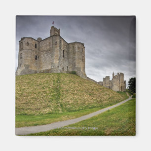 Imã Castelo de Warkworth em Northumberland, Inglaterra
