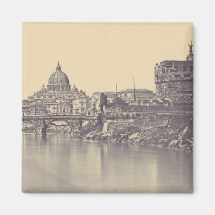 Imã Castelo do Anjo e cúpula do Vaticano
