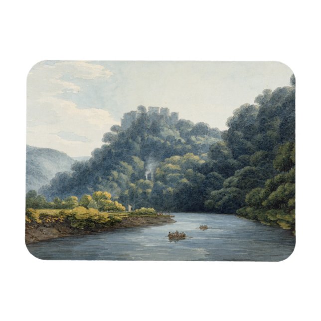 Ímã Castelo Goodrich no Wye (c/c, caneta e tinta, giz (Horizontal)