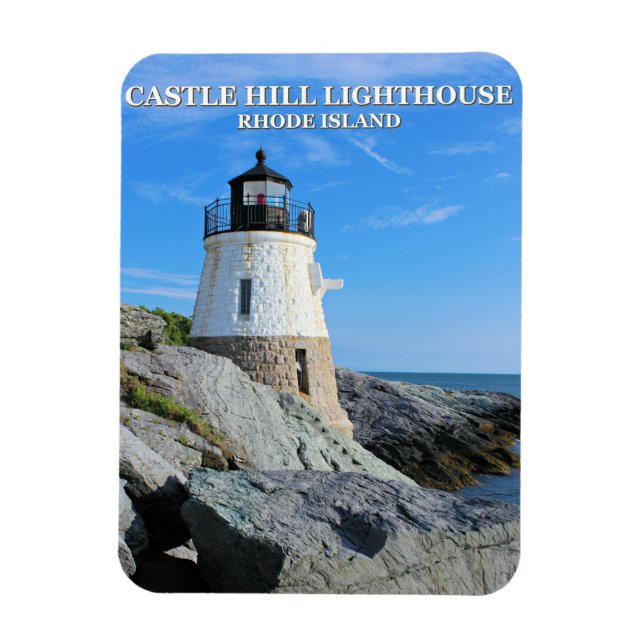 Ímã Castelo Hill Lighthouse, Rhode Island (Vertical)