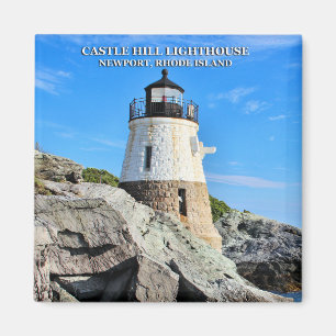 Imã Castelo Hill Lighthouse, Rhode Island Magnet