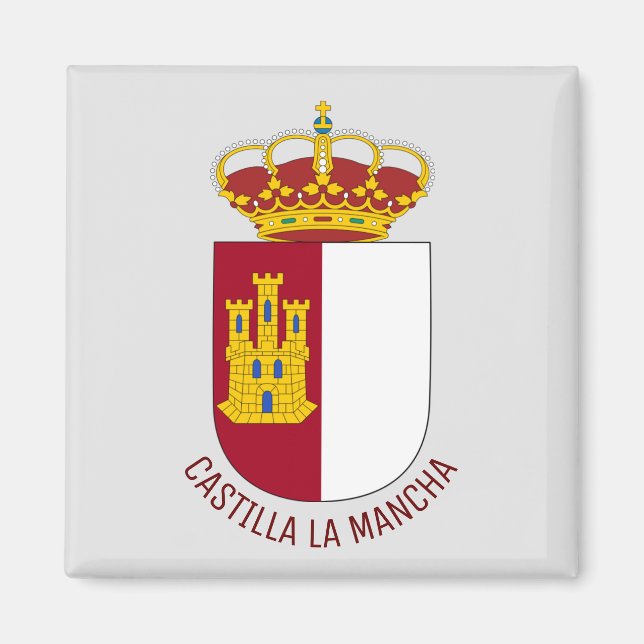 Imã Castilla La Mancha casaco de armas - Espanha (Frente)