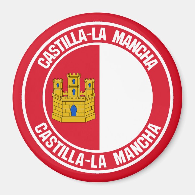 Imã Castilla-La Mancha Round Emblem (Frente)