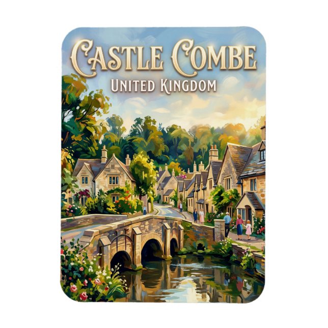 Ímã Castle Combe Reino Unido (Vertical)