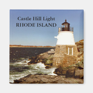 Imã Castle Hill Light, Rhode Island Magnet