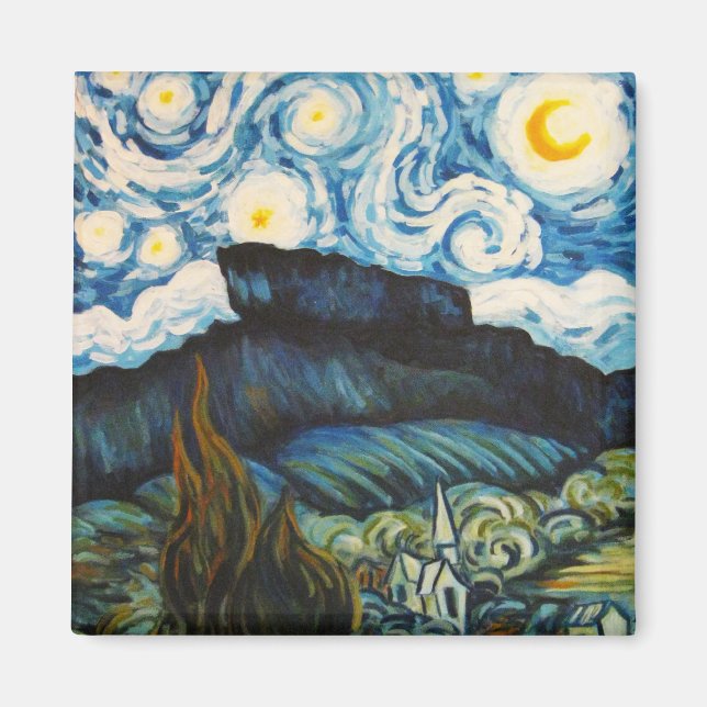 Imã Castle Rock Colorado, Mestre Impressionista Magnet (Frente)