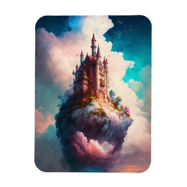 Ímã Castle Sky Clouds Fantasy Art Magnet (Vertical)