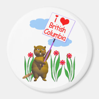 Imã Castor Canadense ama Colúmbia Britânica