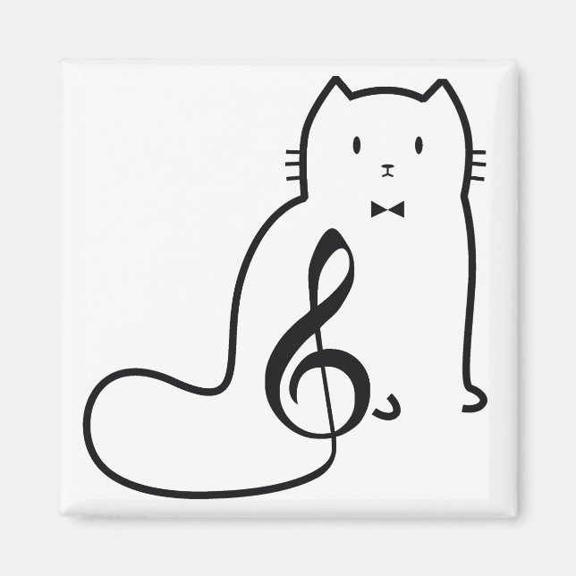 IMÃ CAT AND MUSIC NOTE (Frente)
