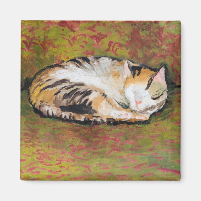 Imã Cat, August Macke Magnet (Frente)