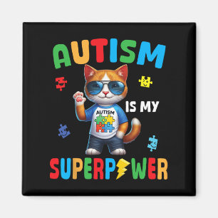 Imã Cat Autismo É Meu Super Poder Aceitar Suporte Amo