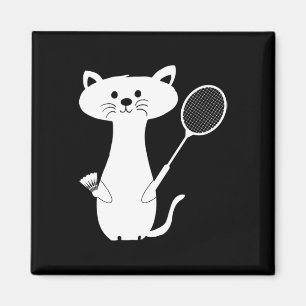 Imã Cat Badminton Shuttle Para Mulheres Homens Criança