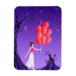 Ímã Cat & Ballerina na Midnight Tree