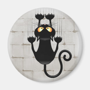 Imã Cat Caindo no personagem de desenho animado de div