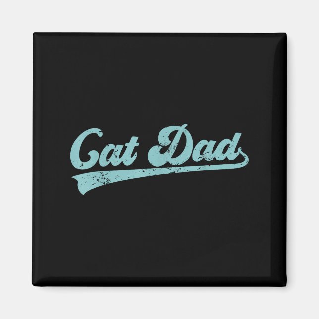 Imã Cat Dad Funny Dad Father's Day Funny Papa  (Frente)