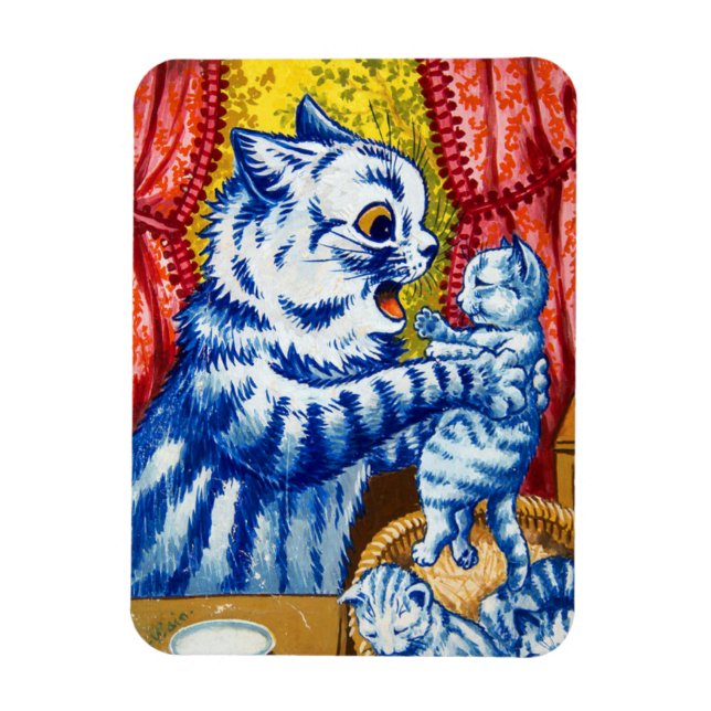 Ímã Cat e seus gatinhos (Vertical)