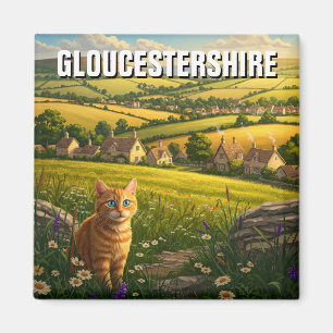 Imã Cat em Gloucestershire England Viagem