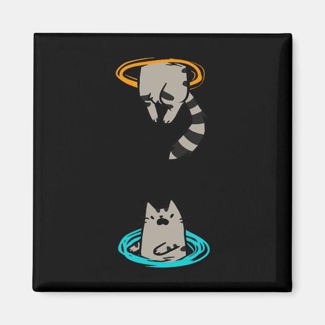 Imã Cat Engraçado Vídeo Jogo Animal (Frente)
