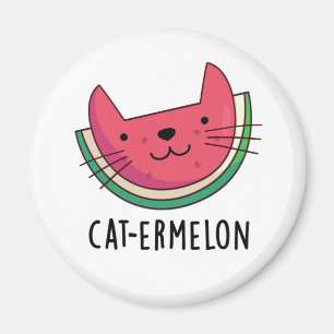 Imã Cat-ermelon Funny Cat Watermelon Pun