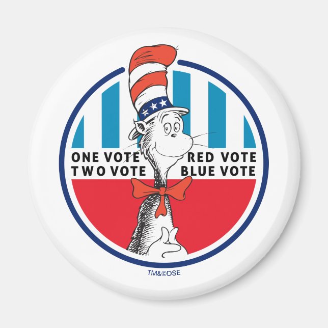 Imã Cat in the Hat | One Vote, Two Vote (Frente)